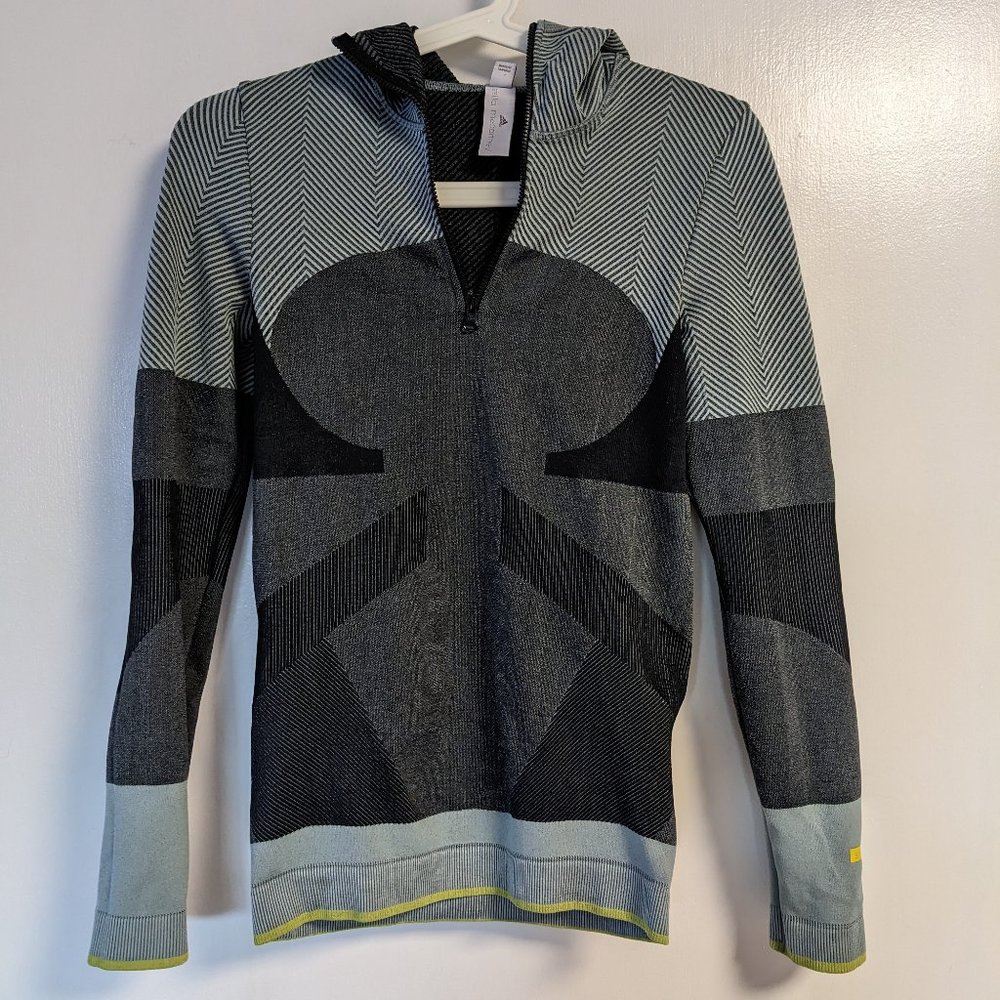 Adidas Stella McCartney seamless half-zip hoodie top S (fits like XS)